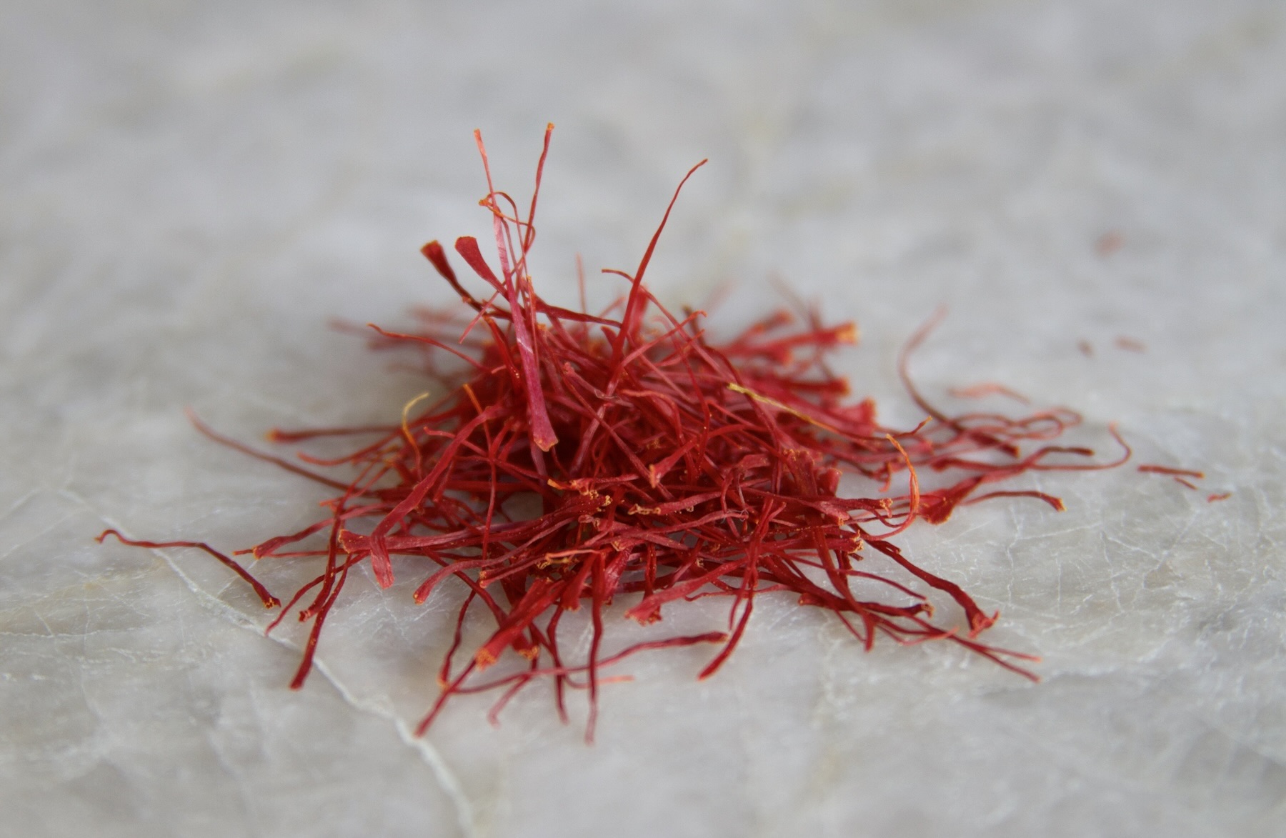 Saffron on quartz