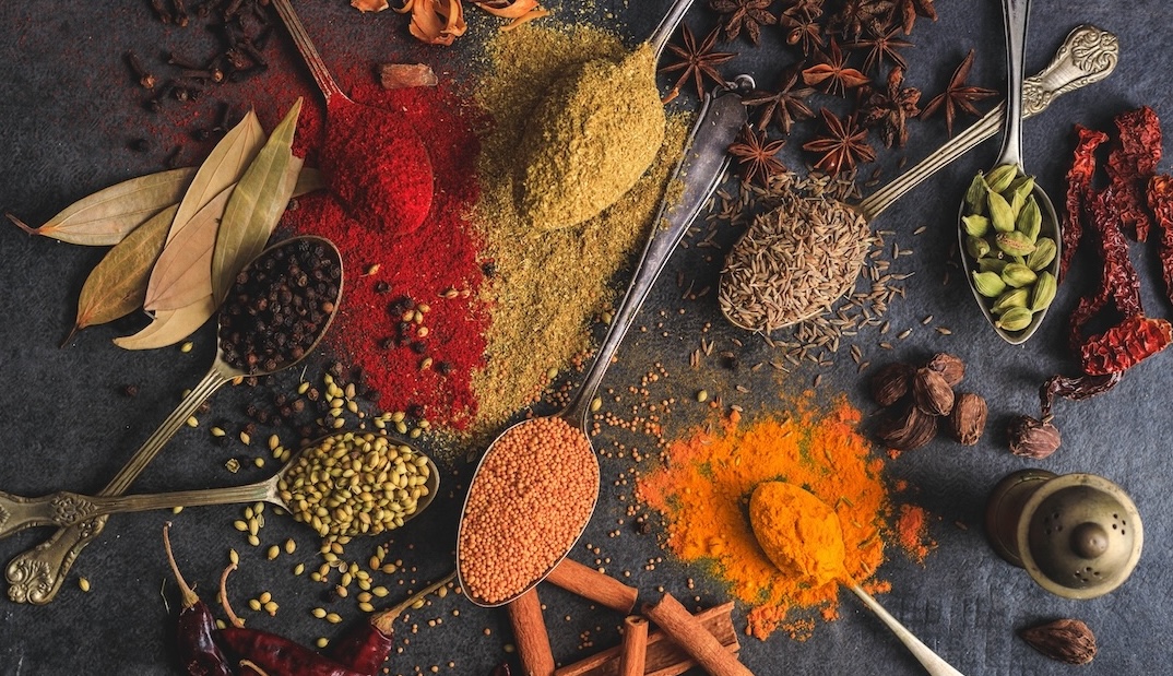 Spice Assortment on Table