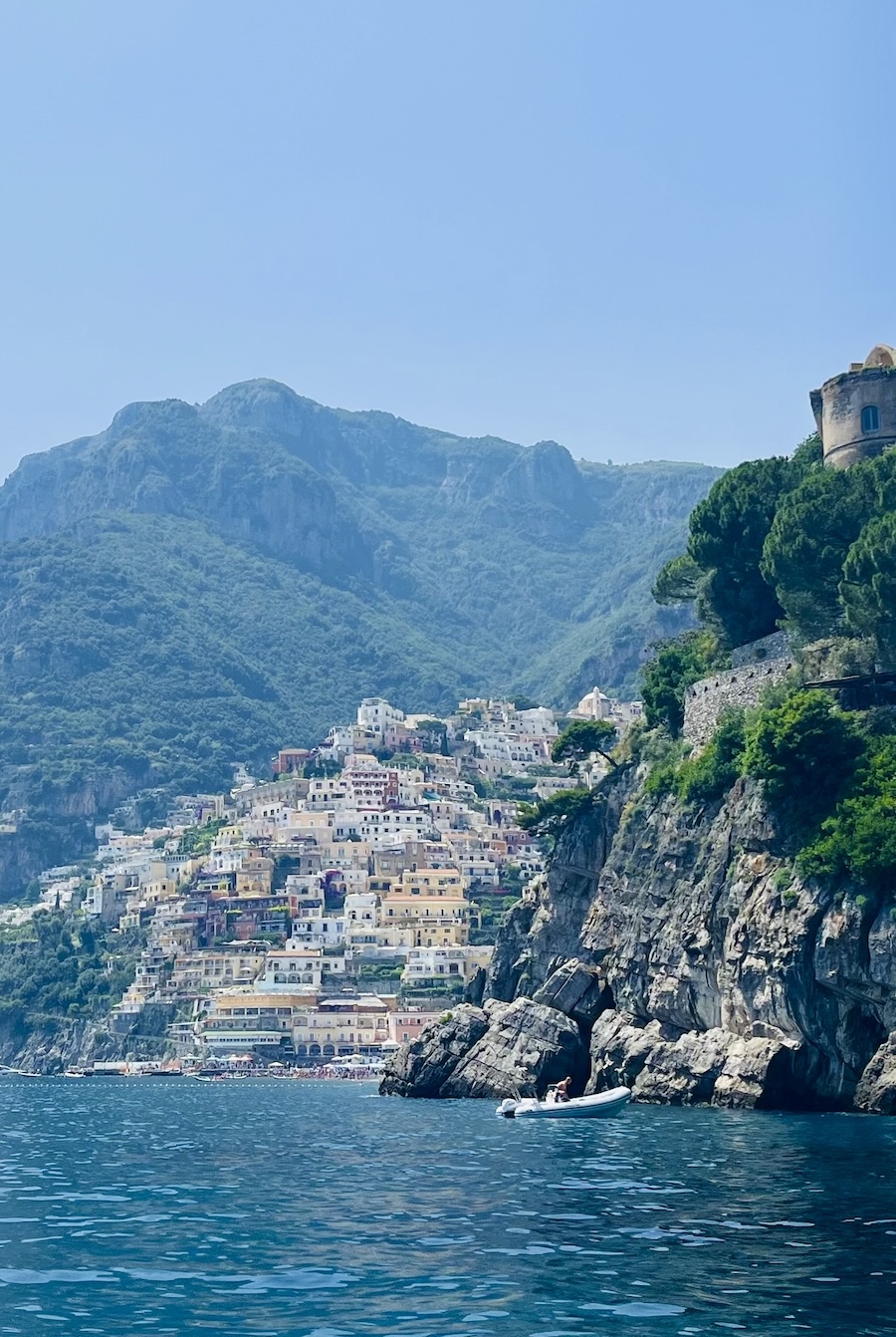 Positano from the sea