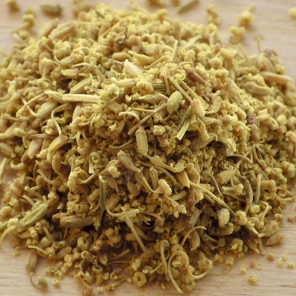 Fennel pollen close-up