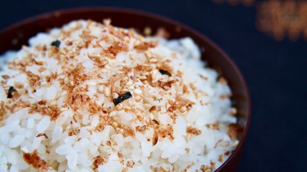 Classic furikake close-up