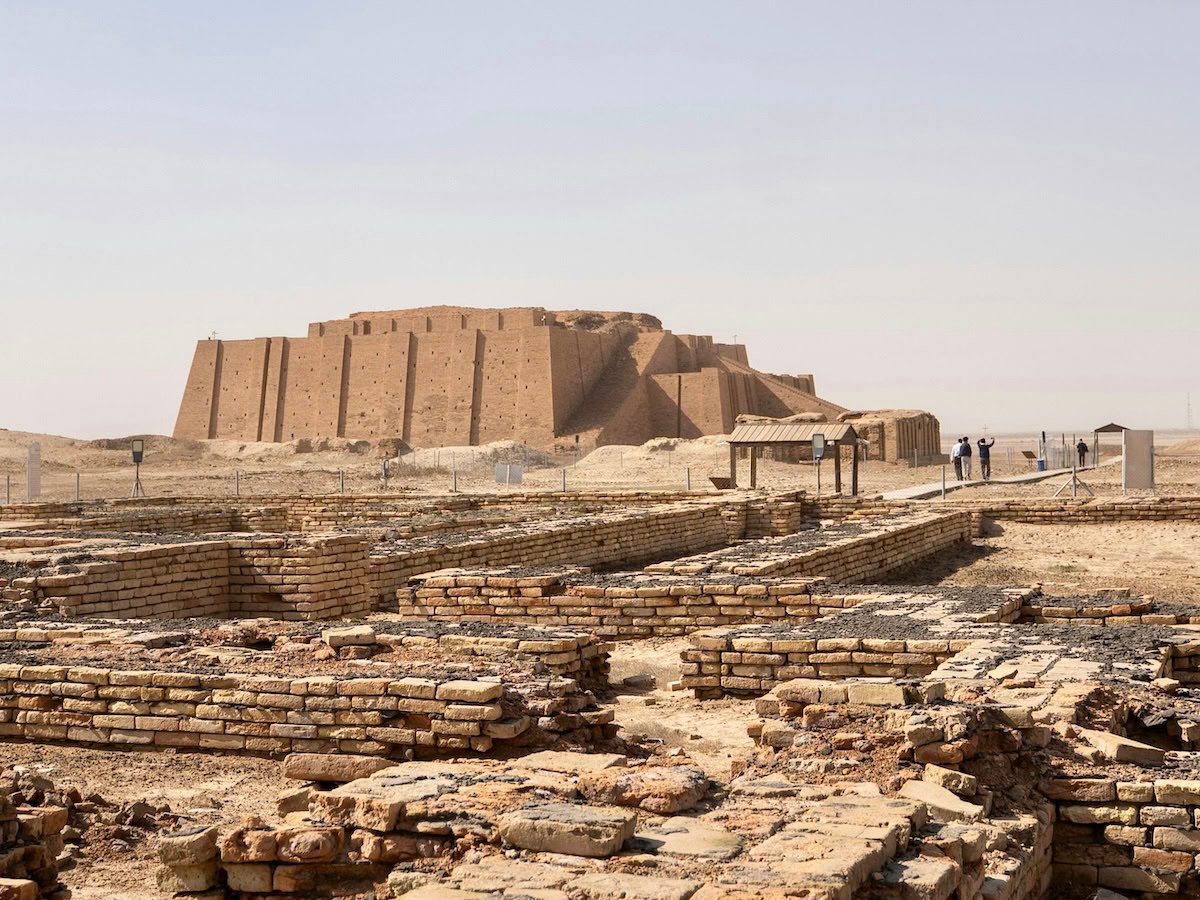 The ancient Sumerian Ziggurat of Ur, Iraq